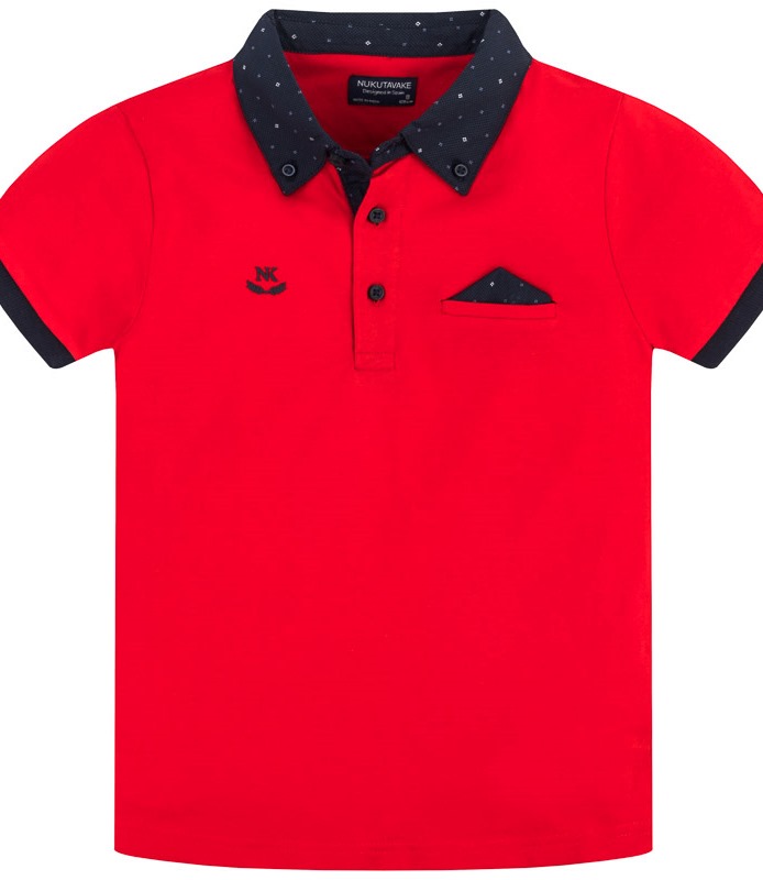  Красная футболка - поло для мальчика подростка 6136 - 79, Майорал, Испания 