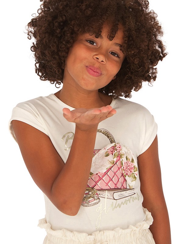  Белая футболка для девочки - подростка 6002 - 78, Майорал, Испания 