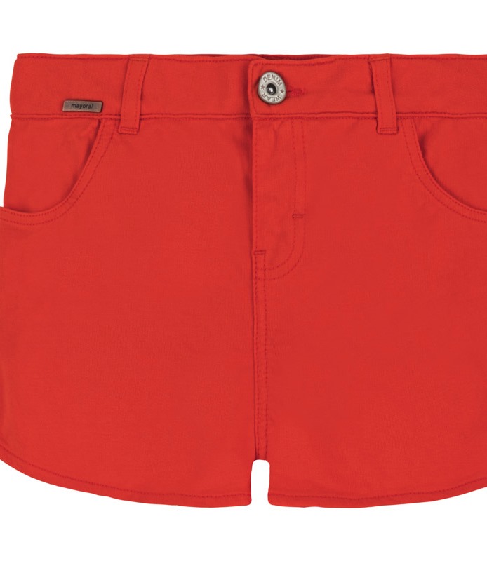  Красные короткие шорты для девочки - подростка 6255 - 68, Майорал, Испания 